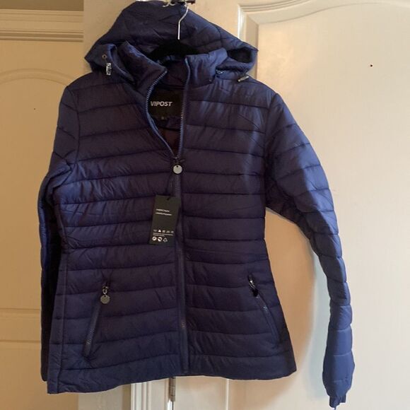 Vipost Women's Lightweight Long-Sleeve Water-Resistant Puffer Jacket Cyon M Nwt - Picture 6 of 8